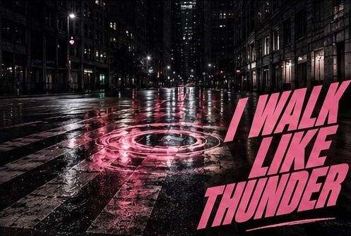 歌词场景图 · I WALK LIKE THUNDER