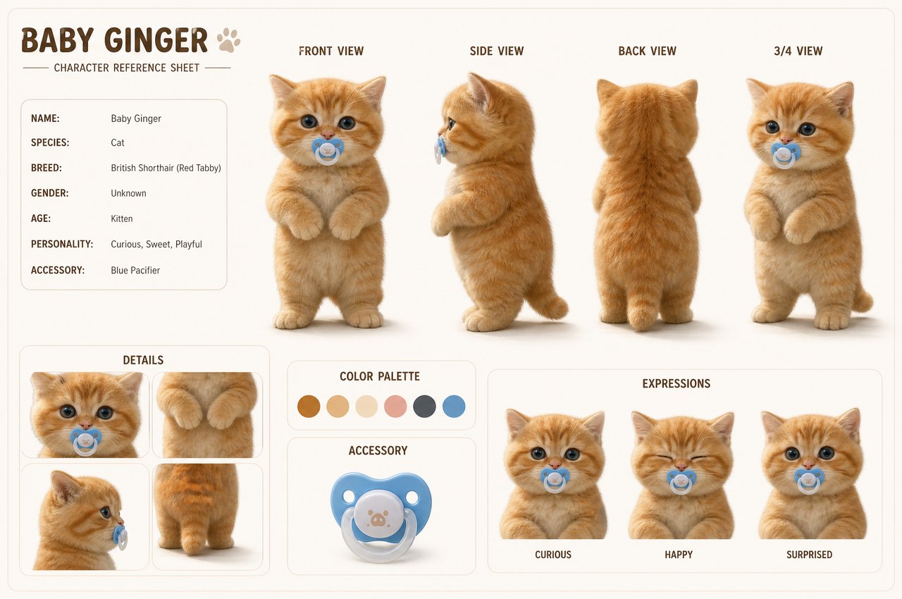 Baby Ginger · 姜色小猫 Tango