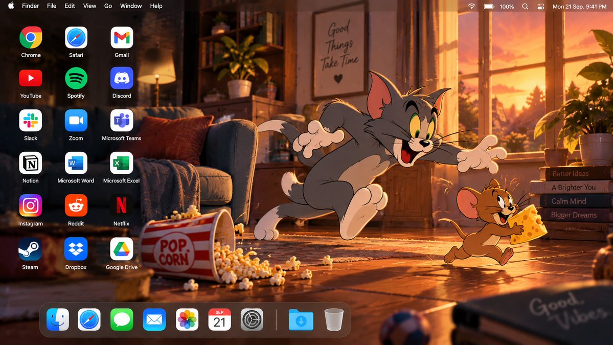 Tom 和 Jerry macOS 桌面